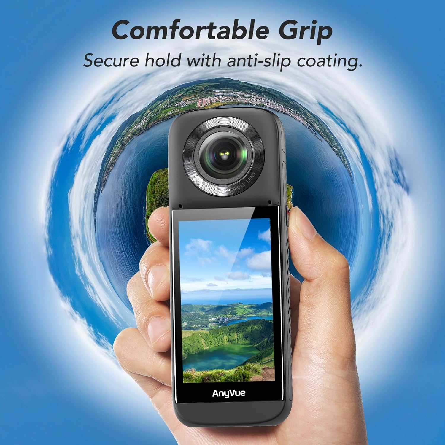 TOZO AnyVue Android Smart 360 Action Camera with 1/2" 4800W CMOS, 5.7K 360 Video, 12K 360 Photo, Intelligent Tracking Action Camera with Editing App, Built-in GPS, 4K Live Streaming, 3.0" Touchscreen - Image 7